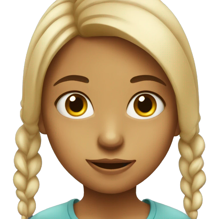 A smirky girl emoji