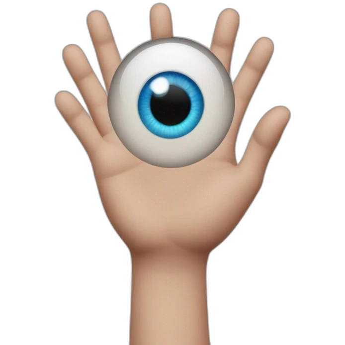 Evil eye hand heart emoji  emoji