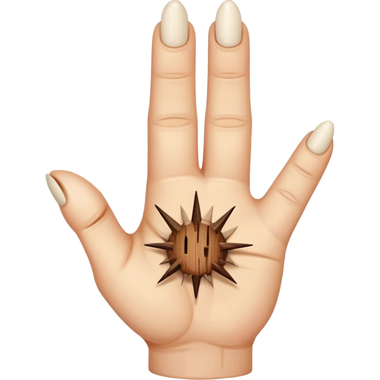 a splinter in finger emoji