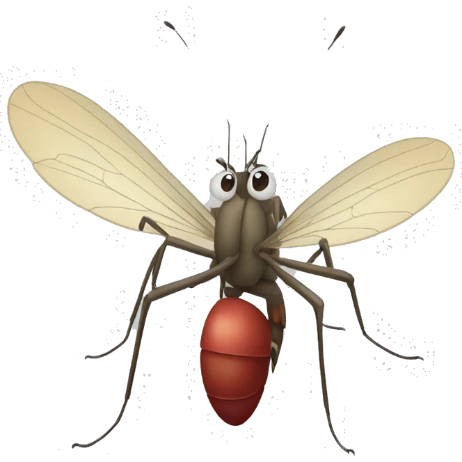 mosquito, sad, emoji