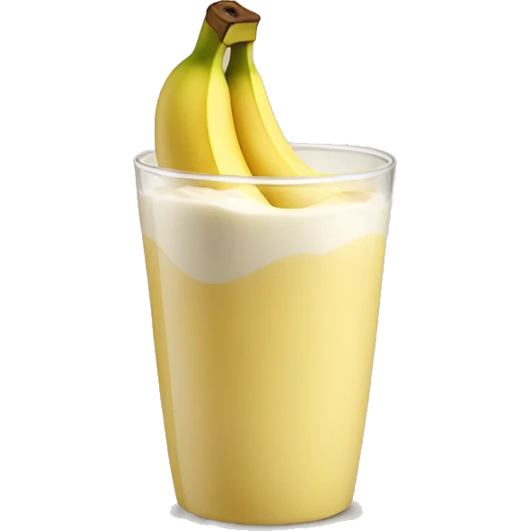 Banana con leche emoji