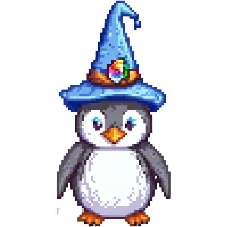 penguin wizard emoji