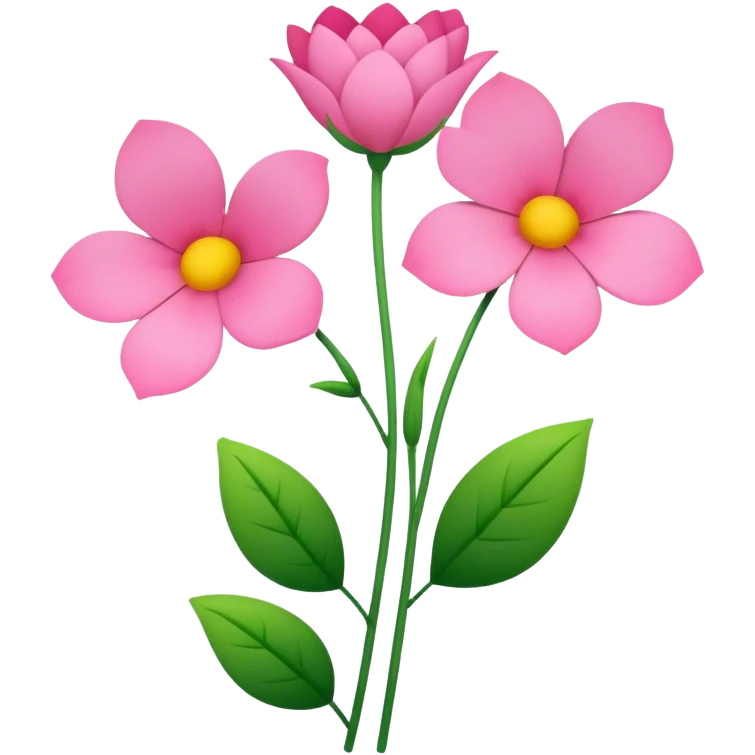 Pink Flowers emoji
