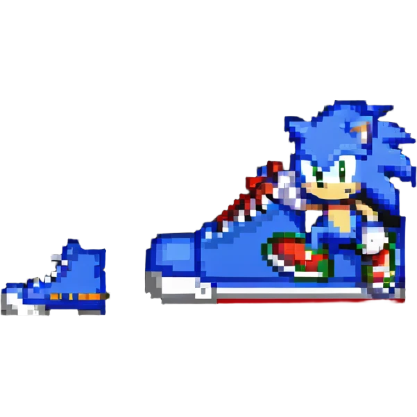 red and white Sonic the Hedgehog shoes emoji