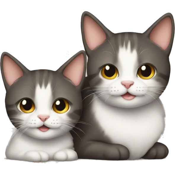 Two cats  emoji