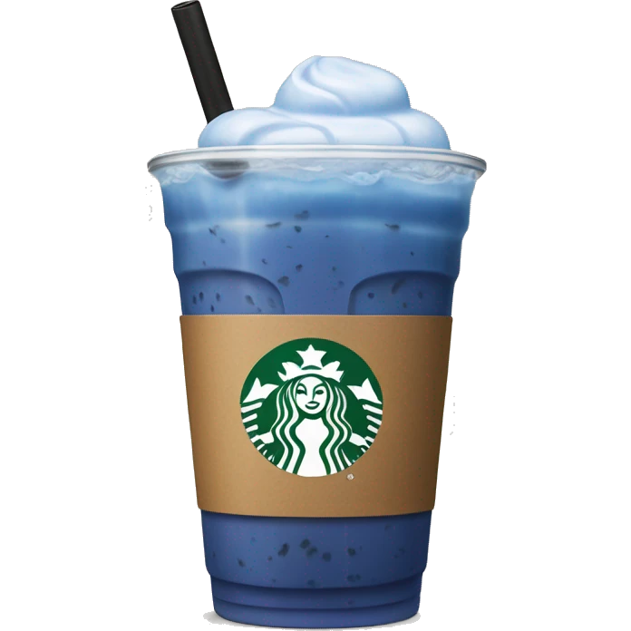 Starbucks Blue boba tea  emoji