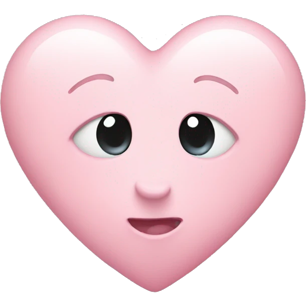 light pink heart emoji