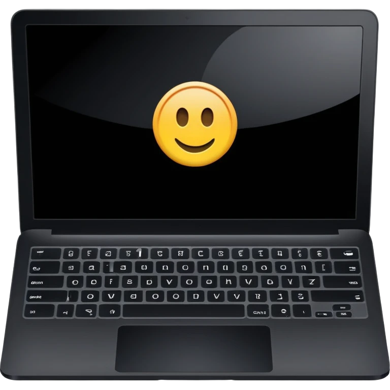 laptop with “1C” on the screen emoji