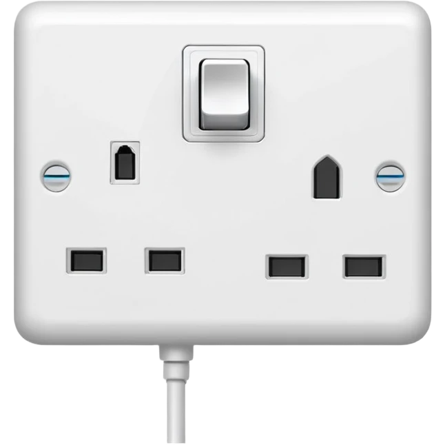 a plug and socket that are not connected emoji