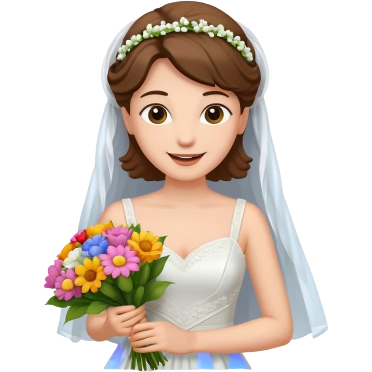 Man bride emoji