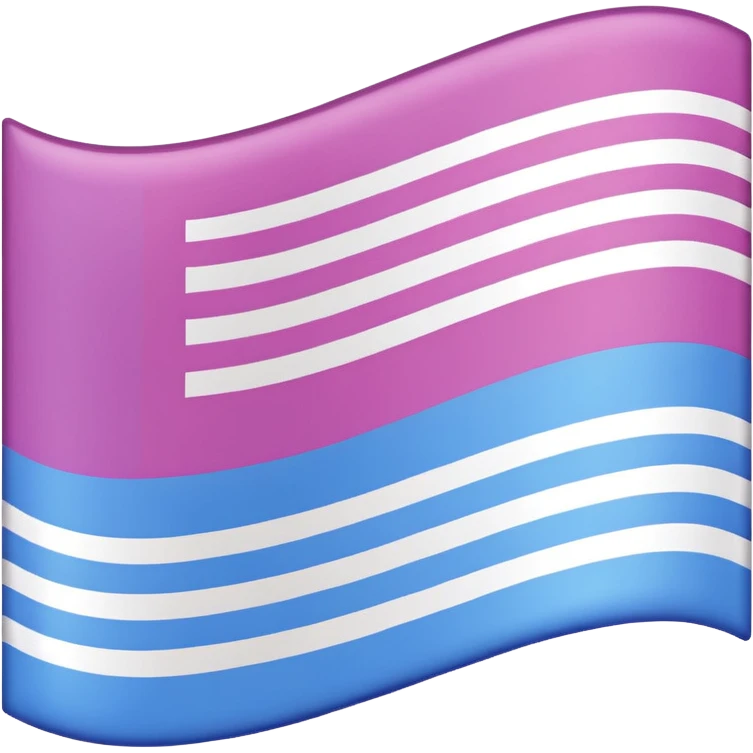 Pink,purple,blue flag emoji