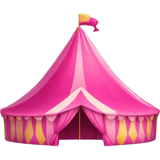 pink carnival tent emoji