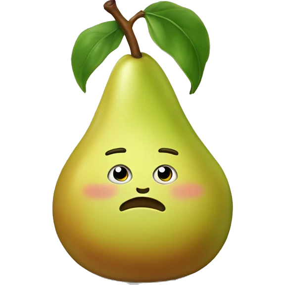 Pear phone emoji