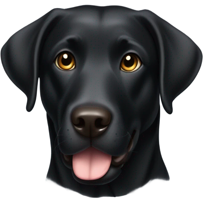 Black Labrador  emoji