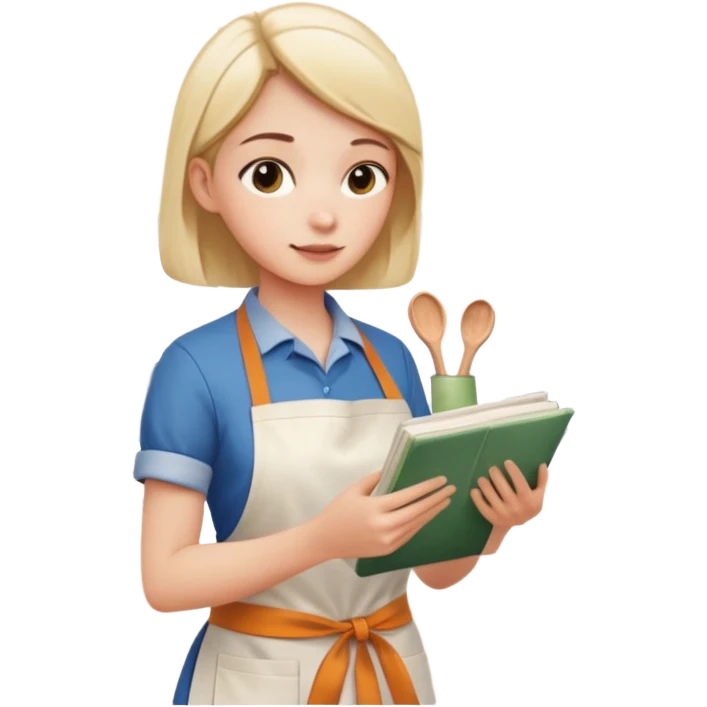 집, 냉장고, 레시피북, 달력, 사람 emoji