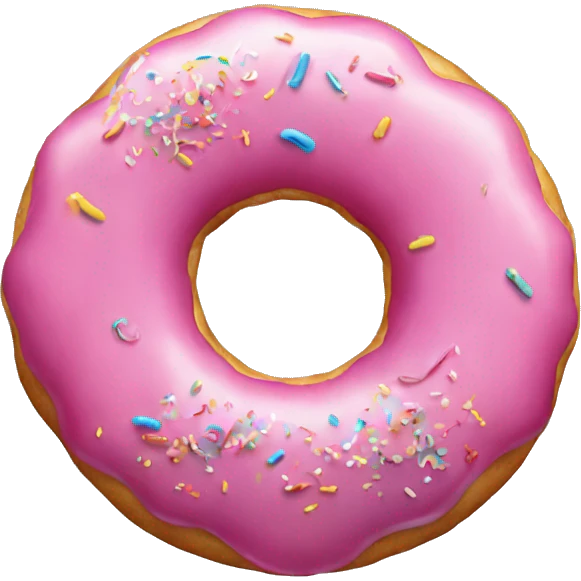 Balloon shaped like a donut emoji
