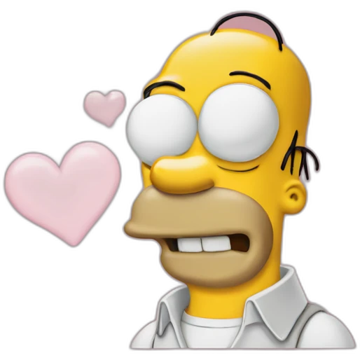 Homer Simpson Heart emoji