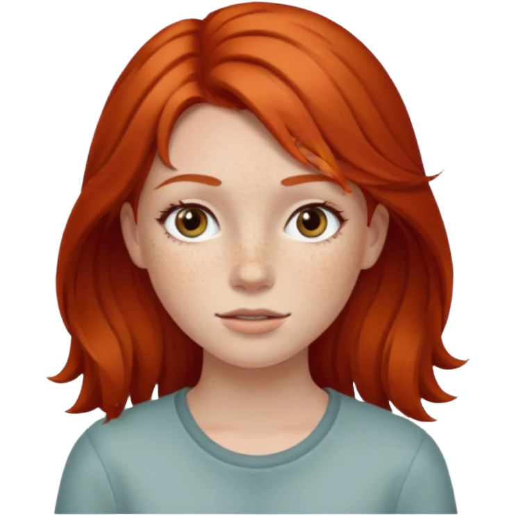 red-haired girl emoji