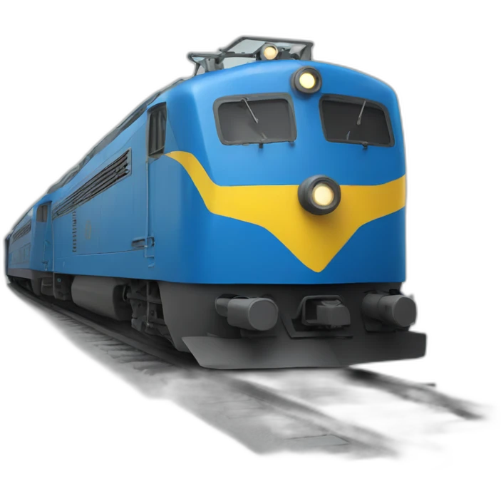 train ukrainian colors emoji