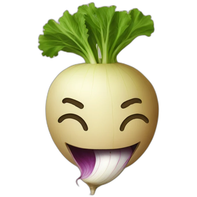 turnip eating a turnip e emoji