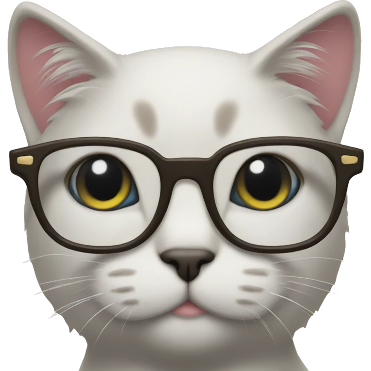 Cat with glasses emoji