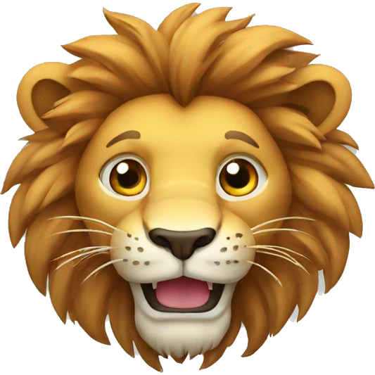 Lion with thumbs up emoji