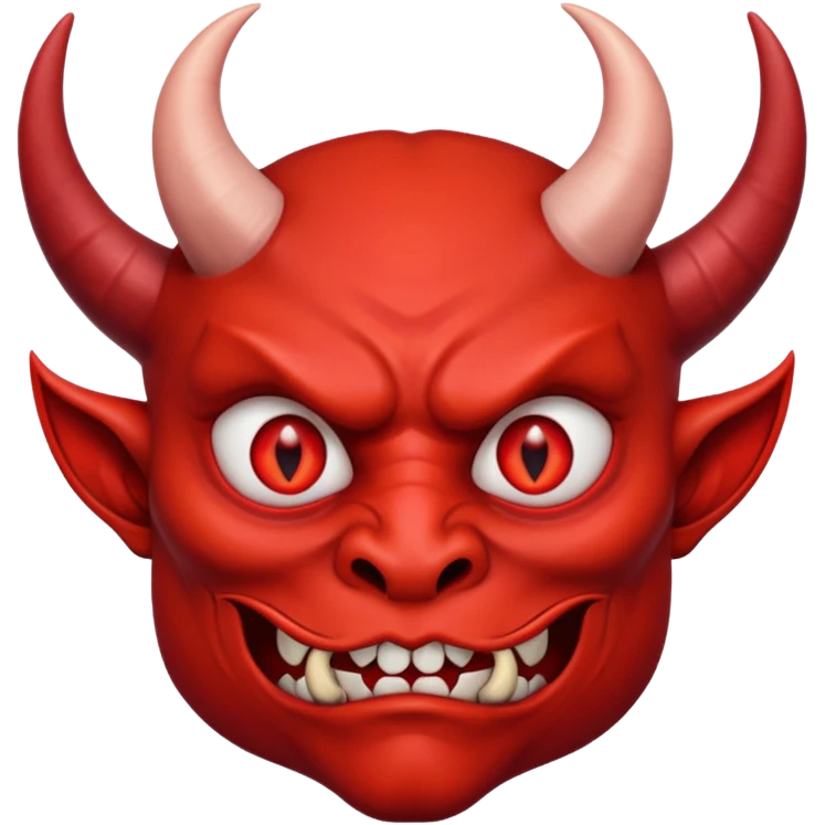Creppy devil and shushing emoji