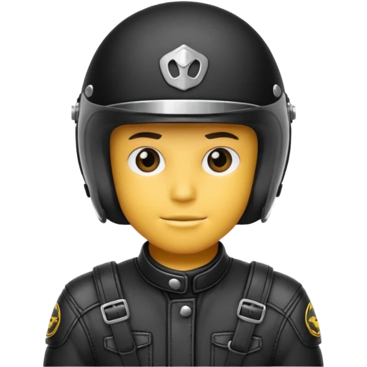 motorcycle helmet strap emoji