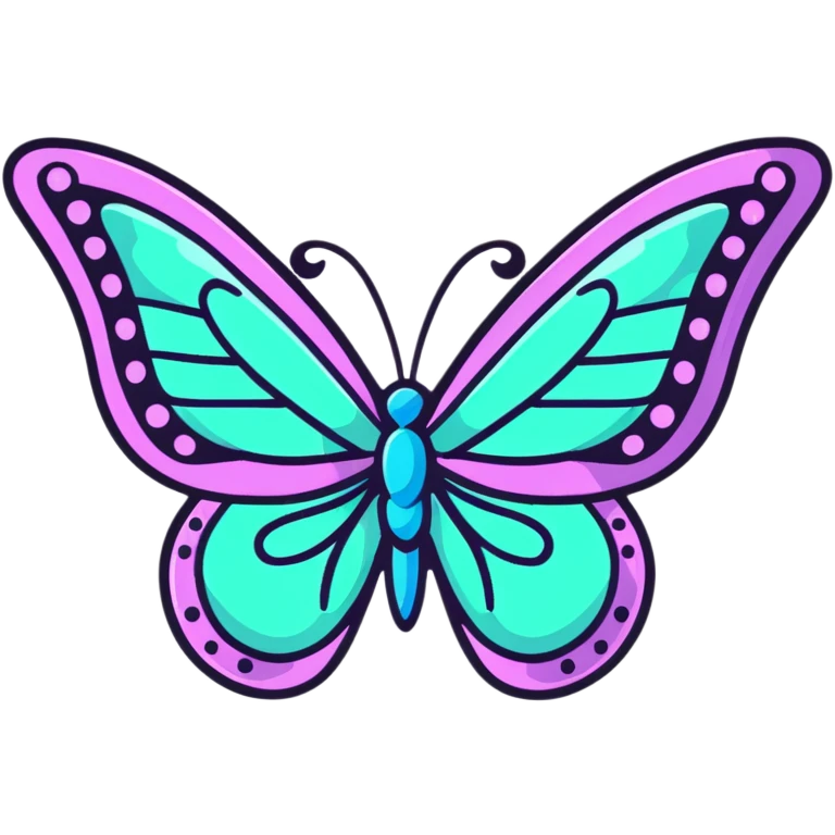 aesthetic butterfly with sparkles emoji
