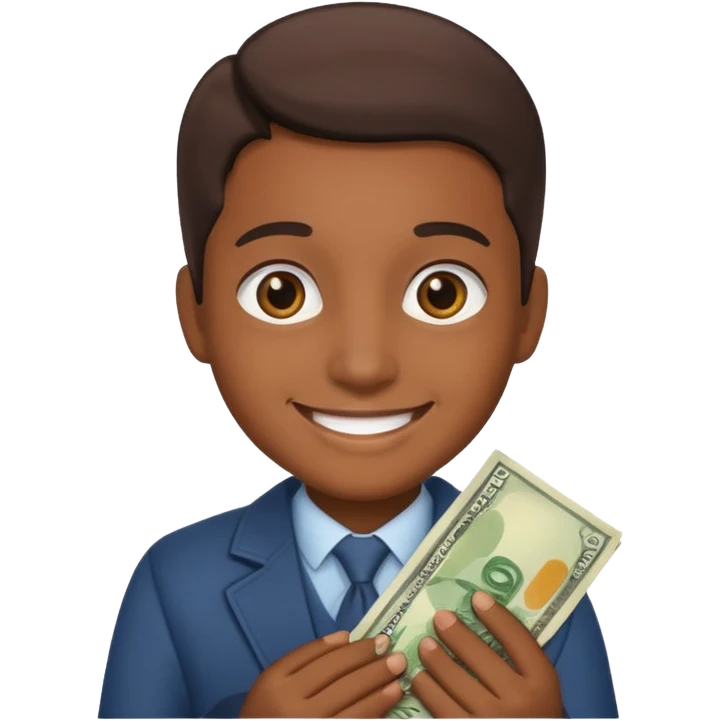 Fully enjoyment with money emoji