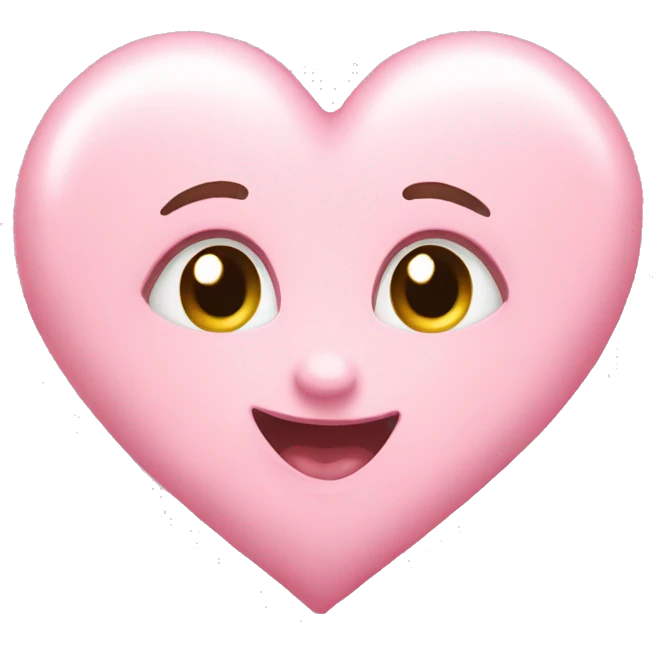 Baby pink heart emoji