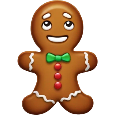Gingerbread cookie emoji
