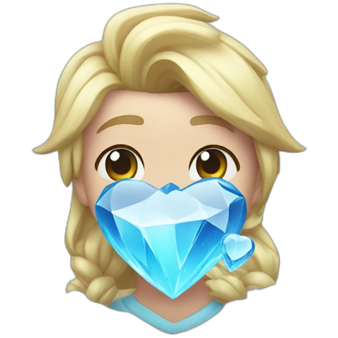 Corazón con hielo emoji