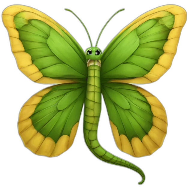Serpent dans un papillon emoji