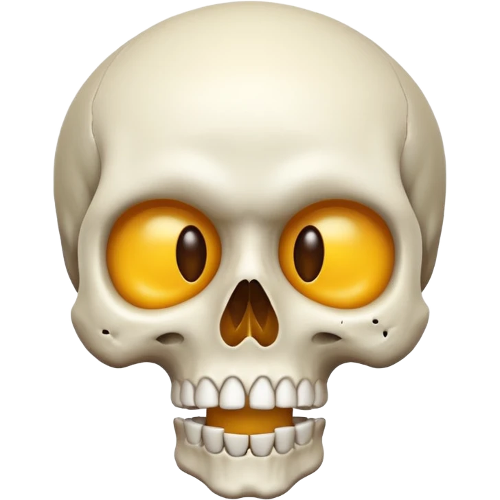 Una calavera combinado con el emoji de sorprendido  emoji
