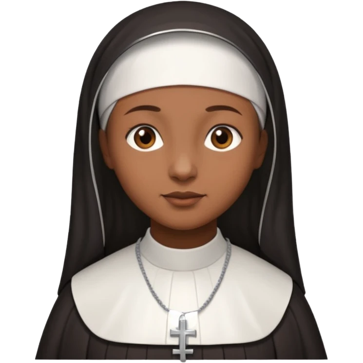 Brown skin nun emoji