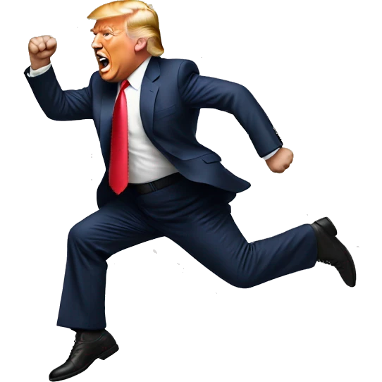 Trump jumping emoji
