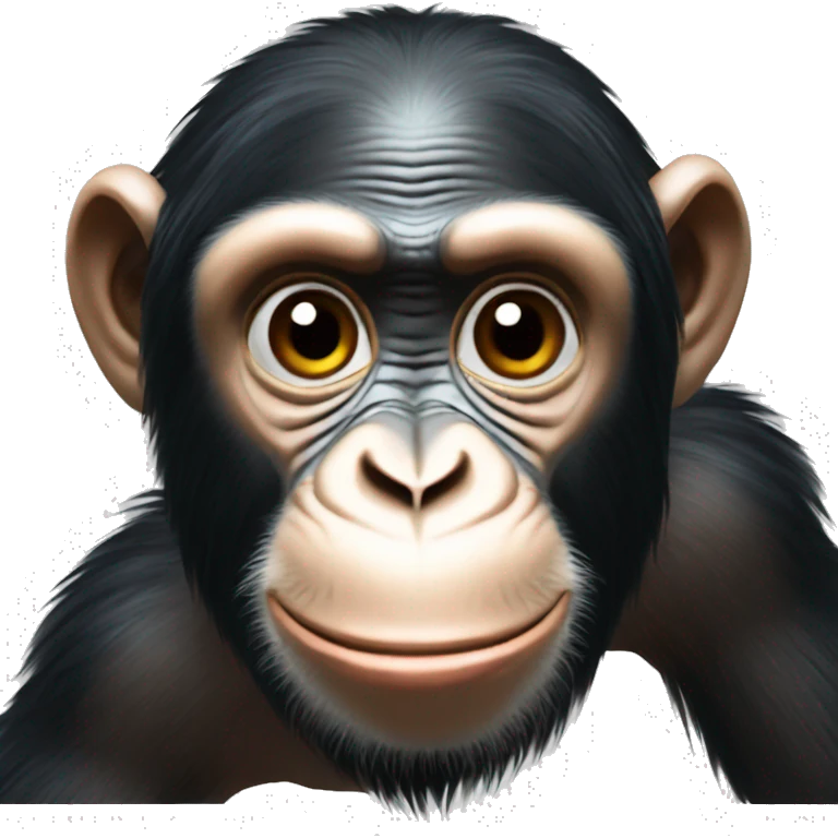 Chimpanse chita s goriláčkem emoji
