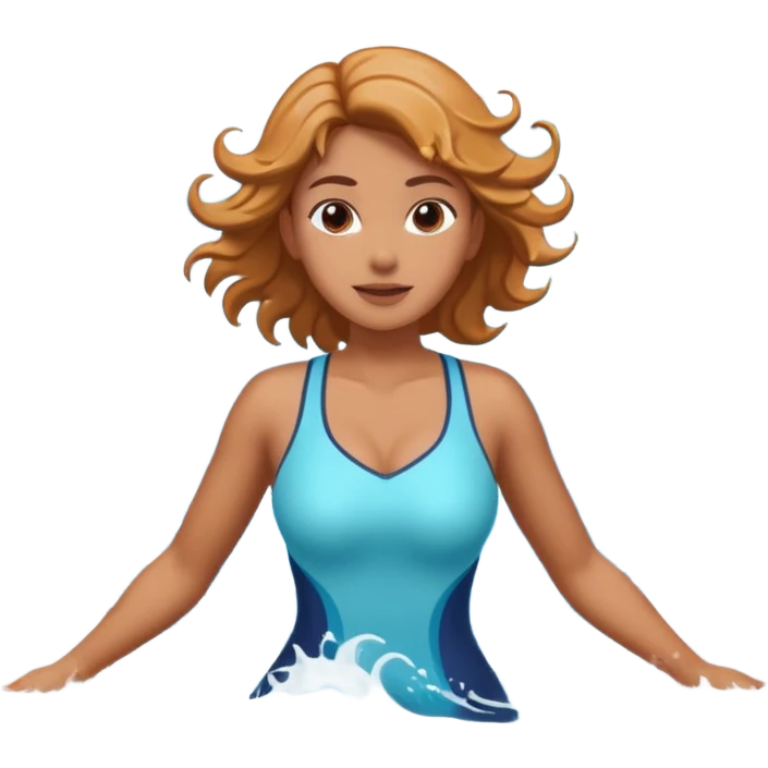 woman standing in ocean waves, water splashing around her, confident expression, dynamic sea motion, cinematic ocean vibe, 3D cartoon style, mobile game icon style, clean background, no text, no watermark
  emoji