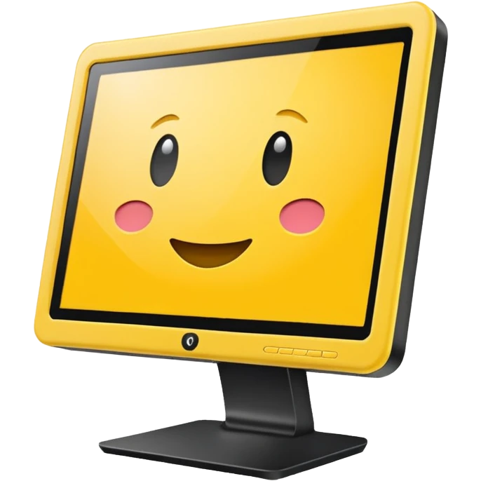 yellow monitpr emoji