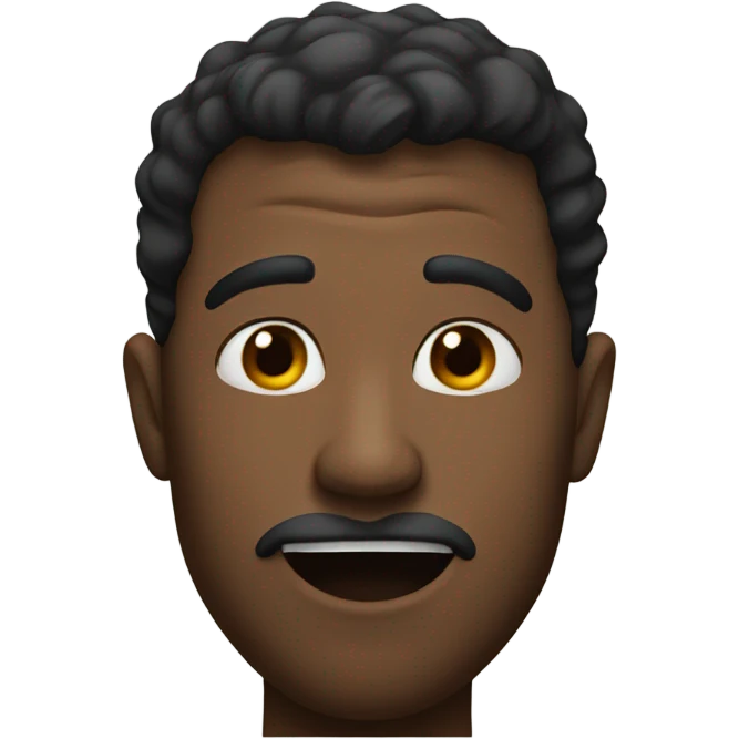 Man biting his lip emoji