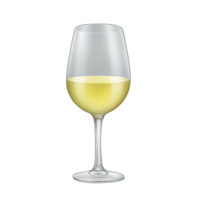 Glass of white wine emoji