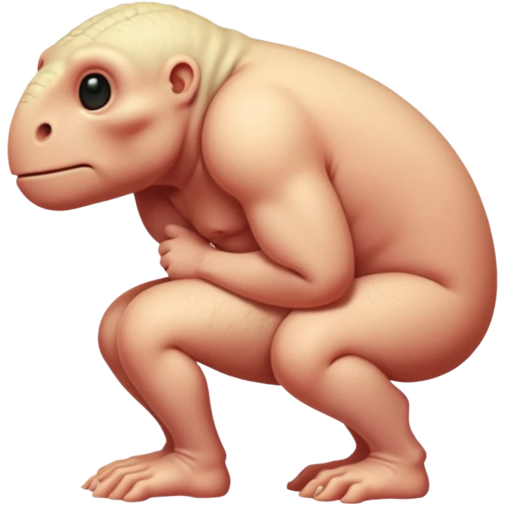 Fleshy troglodyte emoji