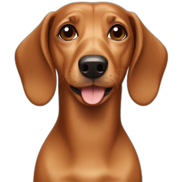 brown dachshund and terrier dog mix emoji