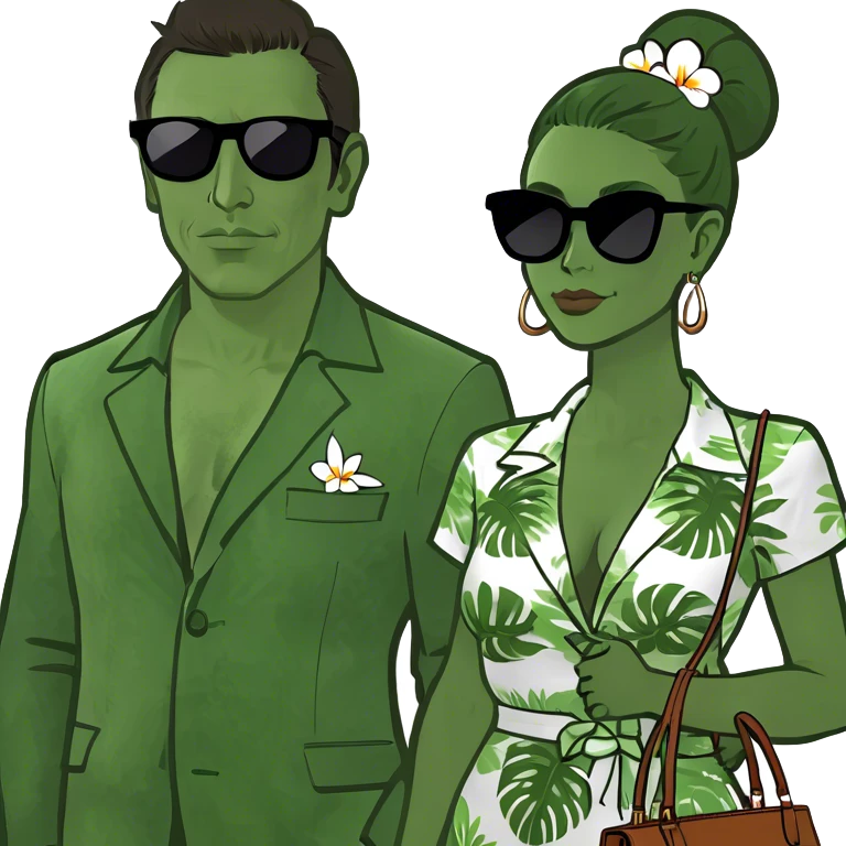 Tony Montana and hes girlfriend emoji