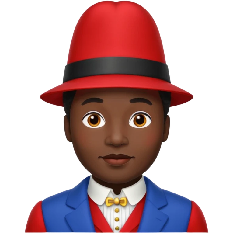 Sinterklaas zijn knecht, zwarte piet met zijn muts, kraag, Piet pak  emoji