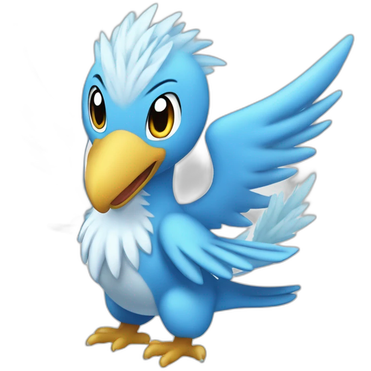 crazy funny Articuno pokemon ice baby's emoji