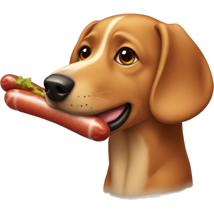 perro salchicha emoji