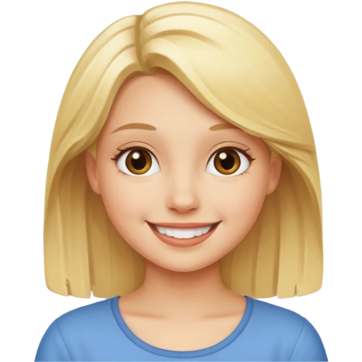 Good idea blonde girl emoji