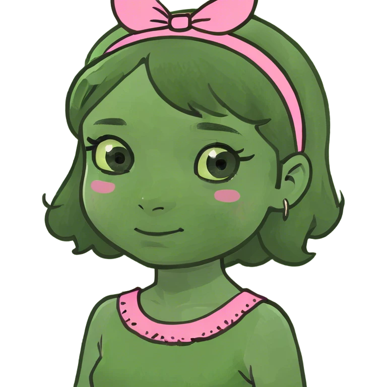 Small girl with a pink dress emoji